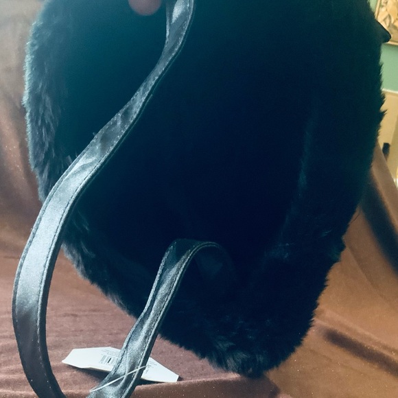 New Black Satin Handbag 12” x 6” - Picture 4 of 7